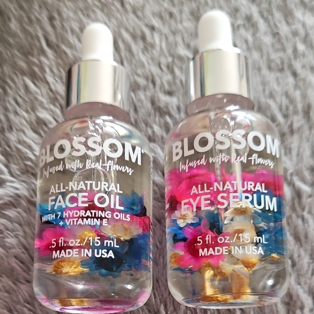 New Blossom All Natural Face Oil & Eye Serum-infused With Real Flowers! USA made